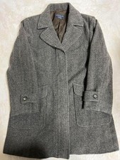 Manteau En Laine Herringbone