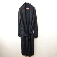 Manteau Long En Laine Tricoté