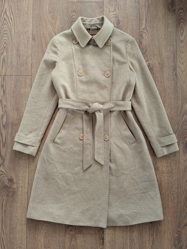 Manteau laine beige - manteau,