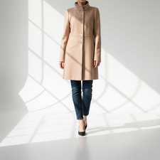 Manteau À Col Montant En